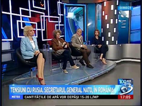 100 de Minute: Gabriela Vrancenu Firea şi Sorin Roşca Stănescu, despre declaraţia secretarului general NATO