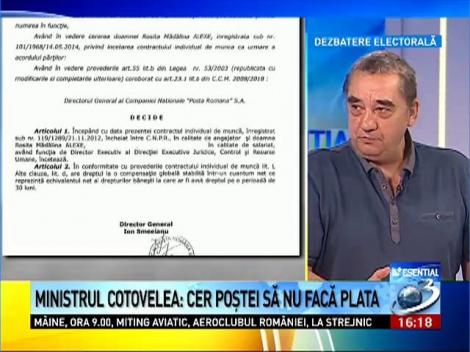 Esenţial: Sorin Minea, despre situaţia de la Poşta Română