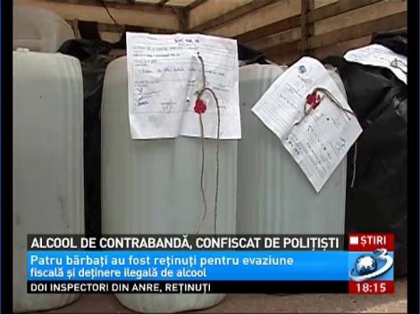 Alcool de contrabanda, confiscat de politisti
