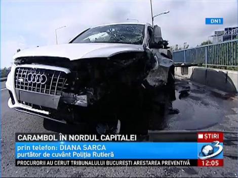 Carambol pe DN1, la iesirea din Capitala