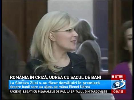 România în criză, Udrea cu sacul de bani