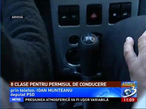 Persoanele cu cel puţin opt clase nu pot susţine examenul pentru obţinerea permisului auto