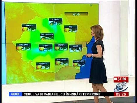 Cum va fi vremea în următoarele zile