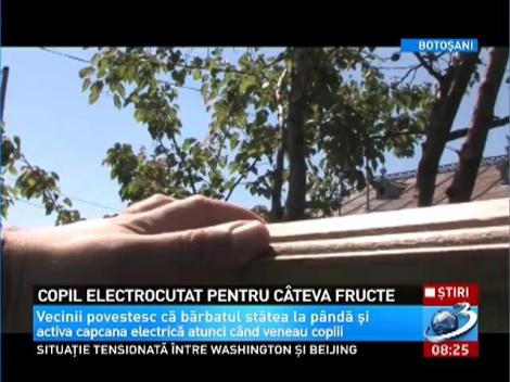 Mutilat pe viaţă! Un copil care a încercat să fure fructe a fost electrocutat de gardul unui vecini