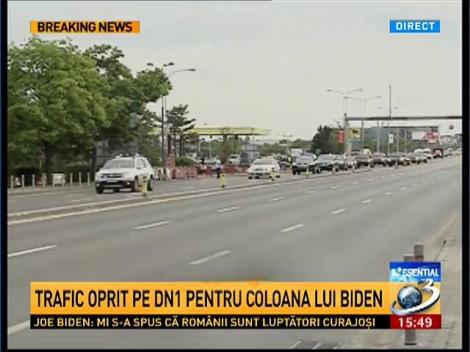 Imagini cu coloana oficială a vicepreşedintelui american Joe Biden
