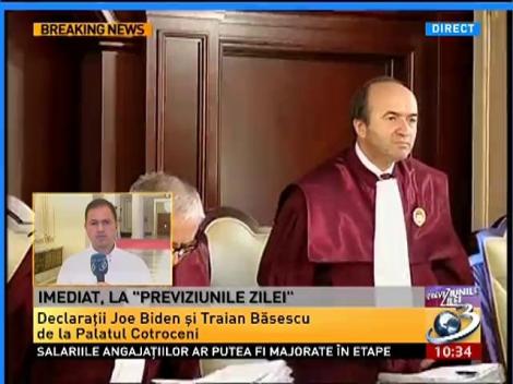 Judecătorii CCR decid astăzi dacă Băsescu a încălcat Constituţia