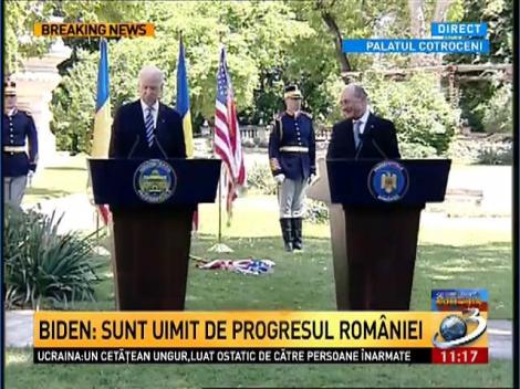 Joe Biden: Preşedintele SUA apreciează alianţa cu România