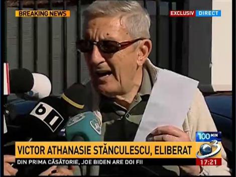 Victor Athanasie Stănculescu, eliberat