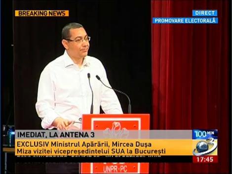 Victor Ponta: &Icirc;i doresc domnului Băsescu să se bucure de cele două Elene