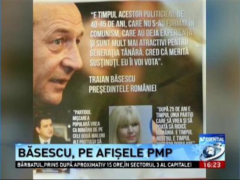 Băsescu, pe afişele PMP