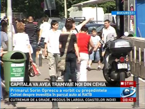 Capitala va avea tramvaie noi,aduse din Cehia
