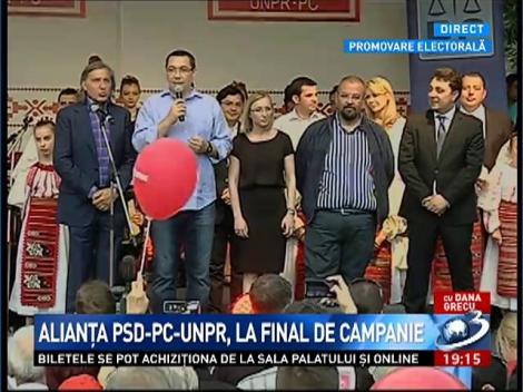 Alianța PSD-PC-UNPR, final de campanie