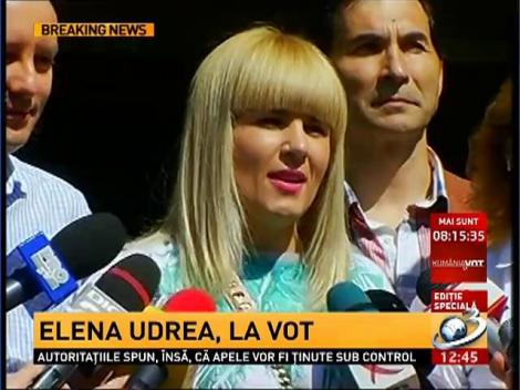 Elena Udrea a fost la vot: Am votat cu gândul că România are nevoie de oameni puternici care să o reprezinte