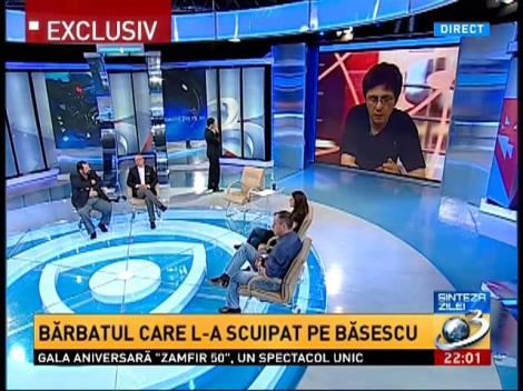 Bărbatul care l-a scuipat pe Băsescu, la Sinteza Zilei: Îmi este frică. Am fost ameninţat că voi ajunge la Poarta Albă, unde voi fi violat