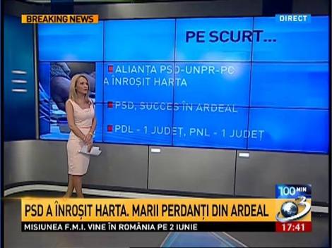 100 de Minute: PSD a inrosit harta