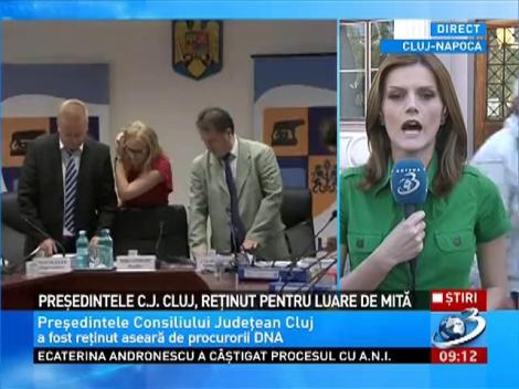 Preşedintele CJ Cluj, reţinut pentru luare de mită