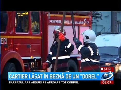 Dorel a lăsat un cartier din Dej fără curent