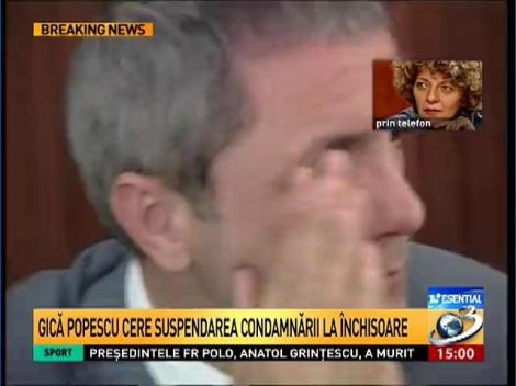 Gică Popescu cere suspendarea condamnării la închisoare