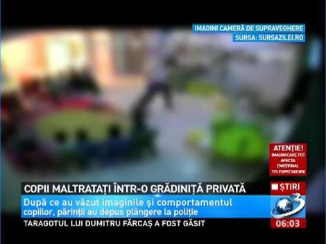 Imagini de COŞMAR surprinse de camere, la o grădiniţă privată. Copiii erau BĂTUŢI şi t&acirc;r&acirc;ţi pe jos de educatoare