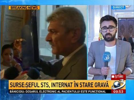Surse: Şeful STS, internat în stare gravă la Viena