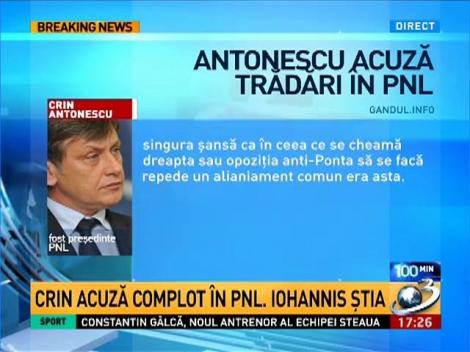 Scandal &icirc;n PNL după demisia lui Crin Antonescu