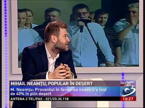 Previziunile Zilei: Mihail Neamţu, popular în deşert