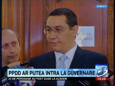 Victor Ponta nu a negat o eventuală intrare la guvernare a PPDD