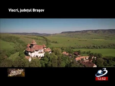 România la Înălţime! Imagini spectaculoase cu satul Viscri, judeţul Braşov