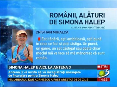 Mii de mesaje de încurajare pentru Simona Halep