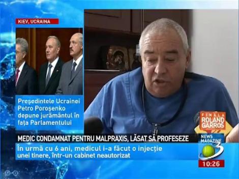 Medic condamnat pentru malpraxis, lăsat să profeseze