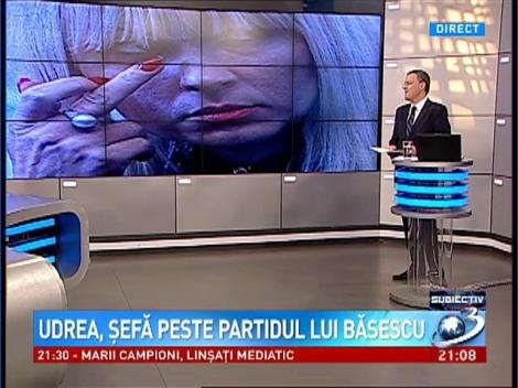 Subiectiv: Udrea, şefă peste partidul lui Băsescu