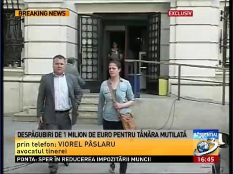 Tânăra mutilată într-un accident ia despăgubiri de 1 milion de euro de la CNADNR