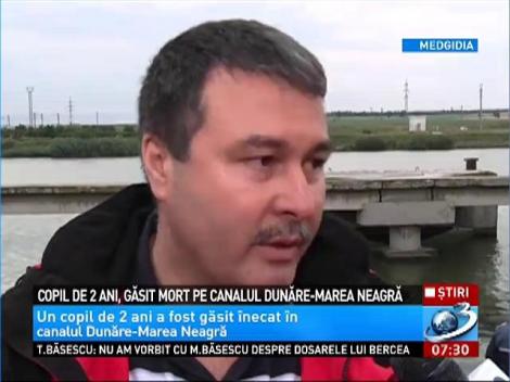 Copil de 2 ani, găsit mort pe canalul Dunăre-Marea Neagră