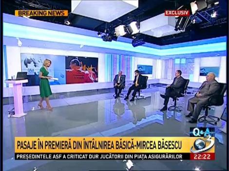 Pasaje &icirc;n premieră din &icirc;nt&acirc;lnirea Băsică-Mircea Băsescu