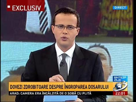 Sinteza Zilei: Dovezi ZDROBITOARE despre îngroparea dosarului Bercea- Mircea Băsescu