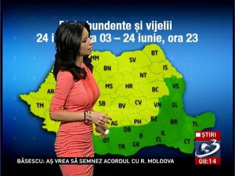 Prognoza meteo pentru săptămâna în curs