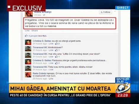 Sinteza Zilei: Cine este individul care l-a ameninţat pe Mihai G&acirc;dea cu moartea