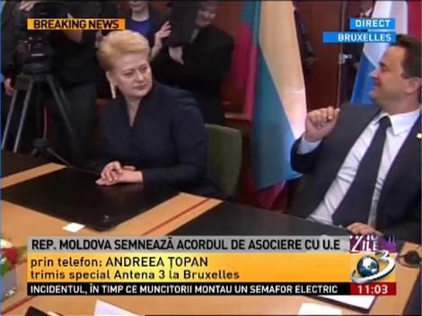 Moldova semnează un acord istoric cu UE