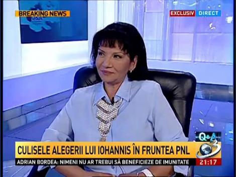 Alice Draghici: Alaturi de Crin Antonescu, domnul Klaus Iohannis nu are in PNL, nicio sansa de a fi desemnat candidat