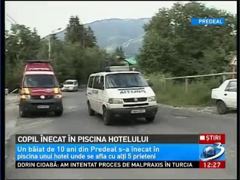 Un baiat de 10 ani s-a inecat in piscina unui hotel din Predeal