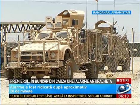 Premierul, &icirc;n buncăr din cauza unei alarme antirachetă