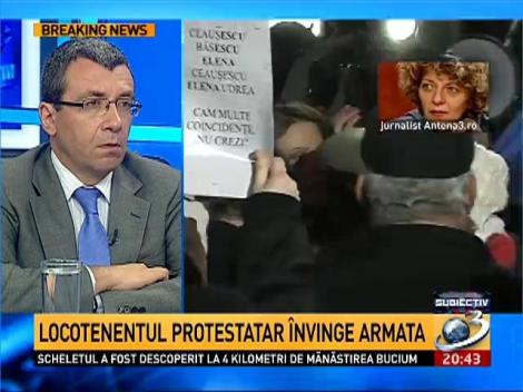 Locotenentul protestatar &icirc;nvinge armata