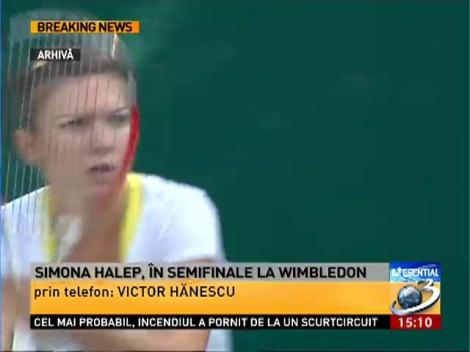 Simona Halep s-a calificat în semifinalele la Wimbledon