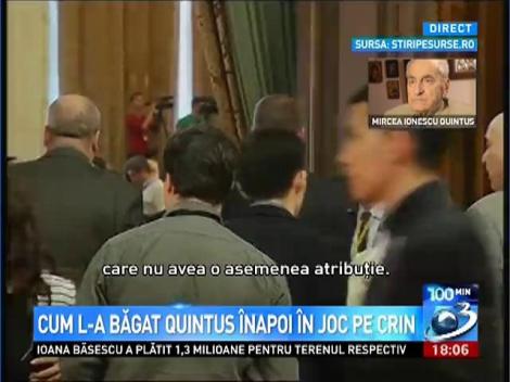 Cum l-a băgat Quintus &icirc;napoi &icirc;n joc pe Crin