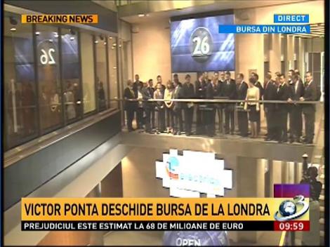 Victor Ponta deschide Bursa de la Londra! Comapnia Electrica este listată acolo