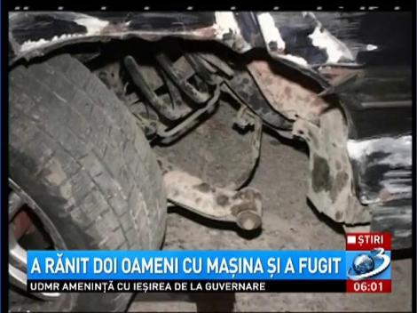 A rănit doi oameni cu maşina şi a fugit