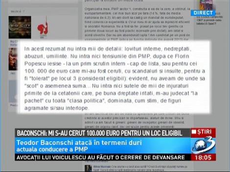 Acuzaţii dure în PMP! Ce susţine Baconchi despre partidul Elenei Udrea