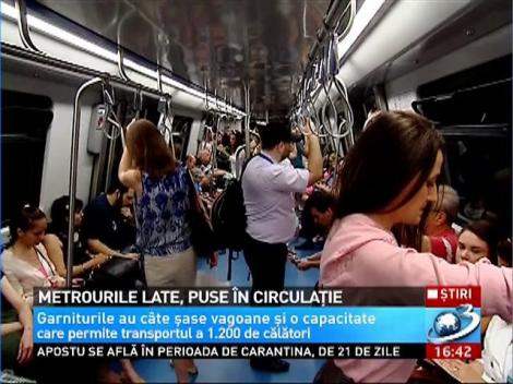 Metrourile late, puse în circulaţie