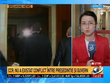 CCR &icirc;i ţine partea lui Băsescu &icirc;n lupta cu Ponta