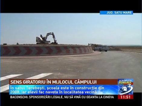 Satu Mare: Sens giratoriu &icirc;n mijlocul c&acirc;mpului